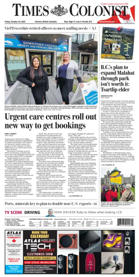 Cover of Times Colonist