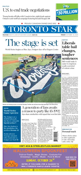 Cover of Toronto Star