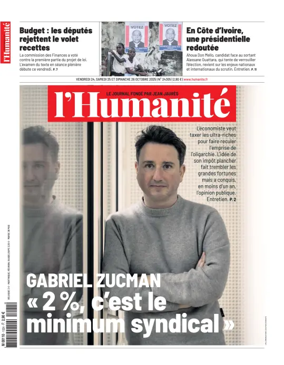 Cover of L'HUMANITE