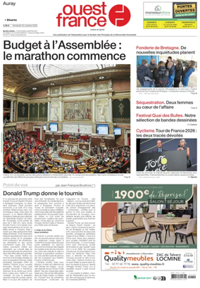 Cover of Ouest France (Auray)