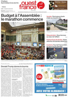 Cover of Ouest France (Challans / Saint-Gilles-Croix-de-Vie)
