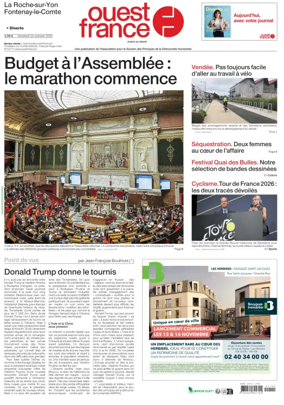 Cover of Ouest France (La Roche-sur-Yon)