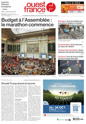 Cover of Ouest France (Lannion)