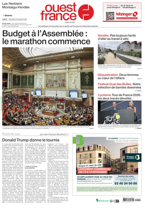 Cover of Ouest France (Les Herbiers / Montaigu)