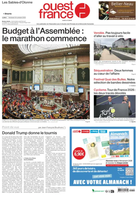 Cover of Ouest France (Les Sables-d'Olonne)
