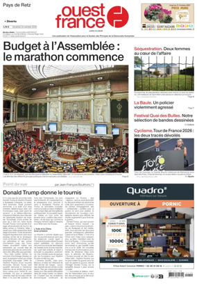 Cover of Ouest France (Pornic / Pays de Retz)