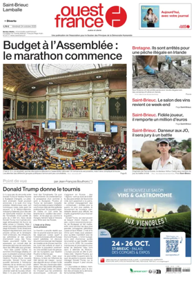 Cover of Ouest France (Saint-Brieuc)
