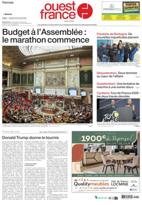 Cover of Ouest France (Vannes)