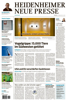 Cover of Heidenheimer Neue Presse
