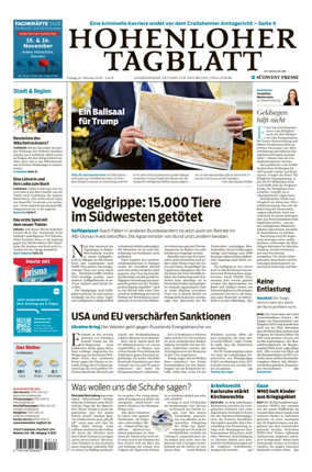 Cover of Hohenloher Tagblatt