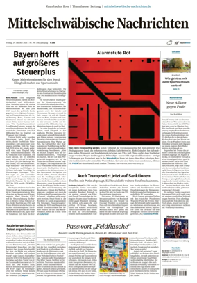 Cover of Mittelschwaebische Nachrichten