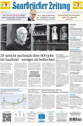 Cover of Saarbruecker Zeitung