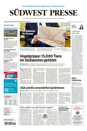Cover of Südwest Presse (Ulm)