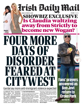 Cover of Irish Daily Mail