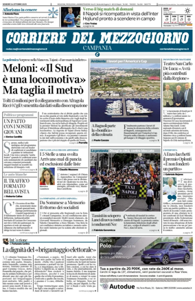 Cover of Corriere del Mezzogiorno (Campania)