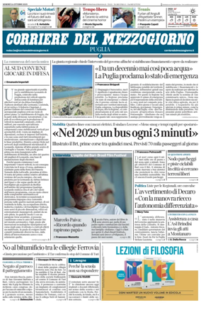 Cover of Corriere del Mezzogiorno (Puglia)