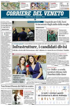 Cover of Corriere del Veneto (Treviso e Belluno)
