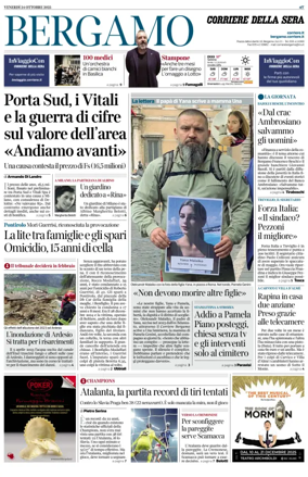 Cover of Corriere della Sera (Bergamo)