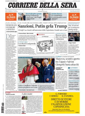 Cover of Corriere della Sera 