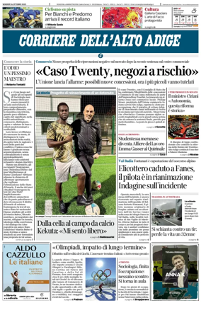 Cover of Corriere dell'Alto Adige