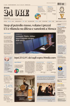 Cover of Il Sole 24 Ore