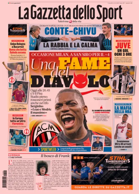 Cover of La Gazzetta dello Sport 
