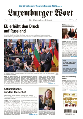 Cover of Luxemburger Wort
