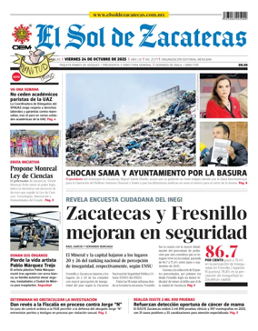 Cover of El Sol de Zacatecas