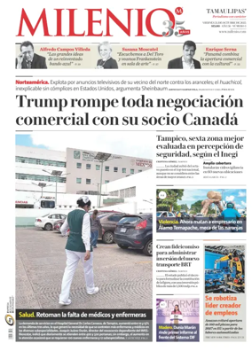 Cover of Milenio Tamaulipas