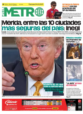 Cover of Publimetro Quintana Roo