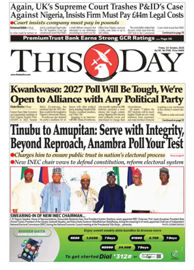 Cover of THISDAY