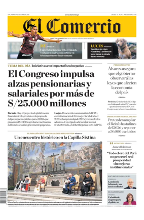 Cover of Diario El Comercio