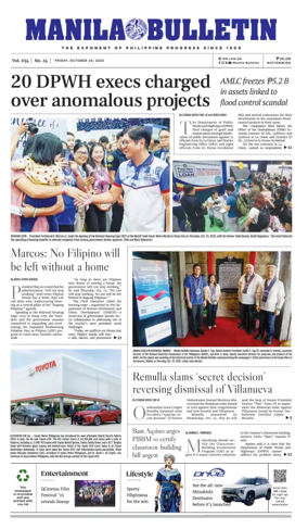 Cover of Manila Bulletin