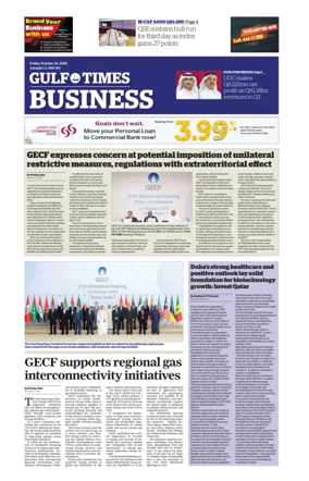 Cover of Gulf Times Business