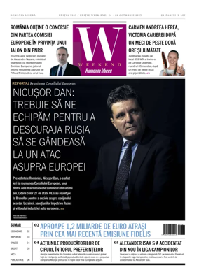Cover of Romania Libera - Friday Edition