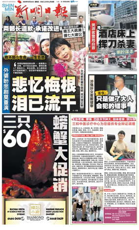 Cover of Shin Min Daily News