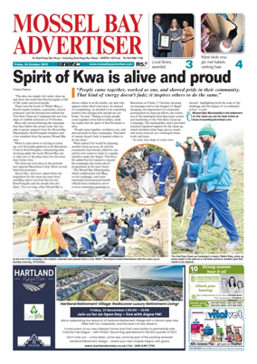 Cover of Mossel Bay Advertiser