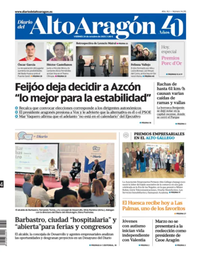 Cover of Diario del Alto Aragón