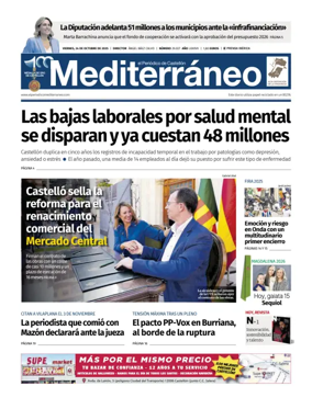 Cover of El Periódico Mediterráneo
