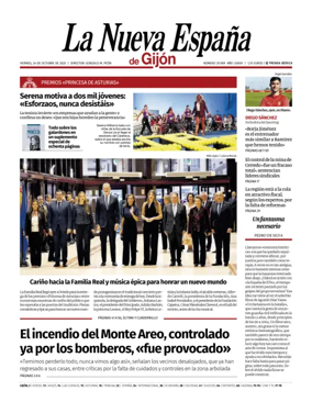 Cover of La Nueva España (Gijón)