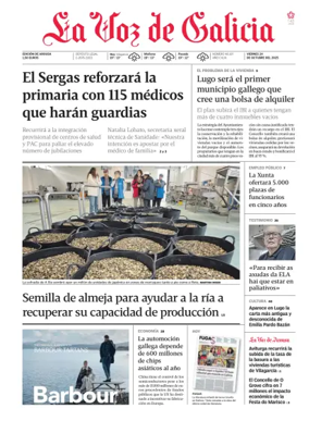 Cover of La Voz de Galicia (Arousa)