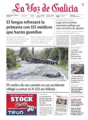 Cover of La Voz de Galicia (Deza)