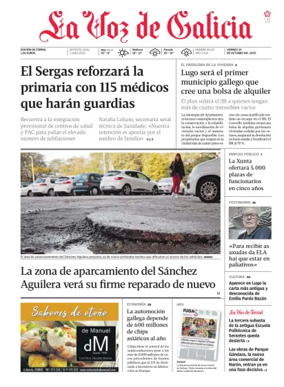 Cover of La Voz de Galicia (Ferrol)