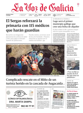 Cover of La Voz de Galicia (Monforte)