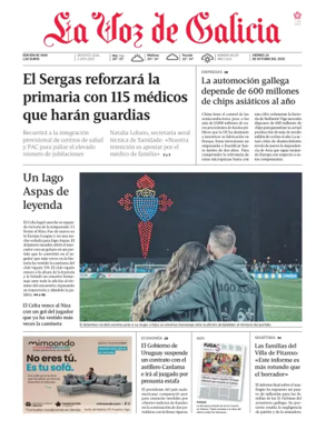 Cover of La Voz de Galicia (Vigo)
