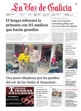 Cover of La Voz de Galicia (Viveiro)