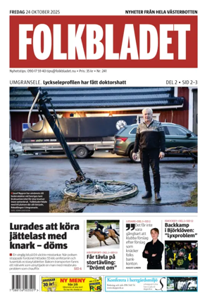 Cover of Folkbladet Västerbotten