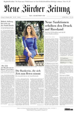 Cover of Neue Zürcher Zeitung