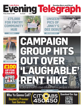 Cover of Evening Telegraph (First Edition)