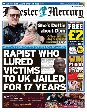 Cover of Leicester Mercury